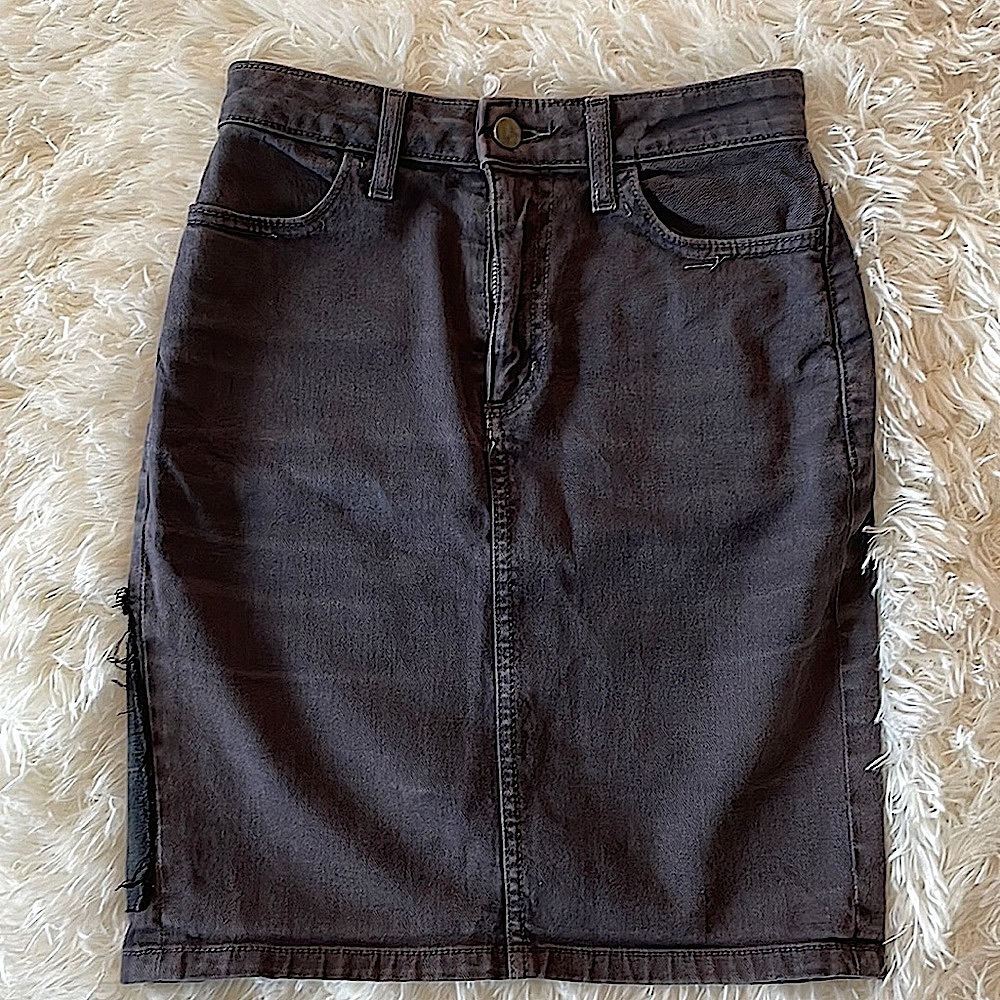 American Apparel High Waisted Denim Skirt